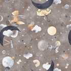 Papel De Parede Raposa Infantil Decorativo Aquarela Marrom La