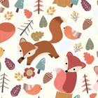 Papel De Parede Raposa Raposinha 2,70x0,57m