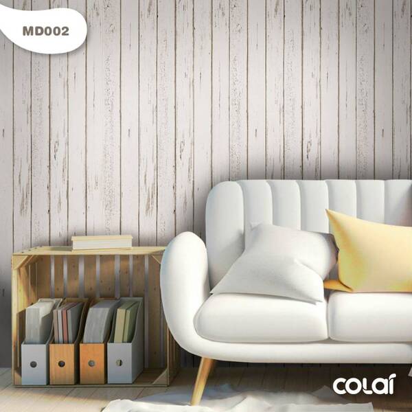 Papel De Parede Realista Madeira Demolição