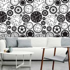 Papel De Parede Relógio E Engrenagens Para Sala/escritório