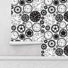 Papel De Parede Relógio E Engrenagens Para Sala/escritório