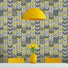 Papel De Parede Retrô Green Leaves - 0 50 X 3 00 Metros