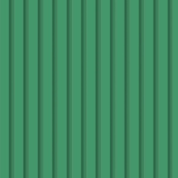 Papel De Parede Ripado De Madeira Cor Verde Esmeralda 6m