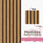 Papel De Parede Ripado Fino De Madeira Auto Quarto 12m