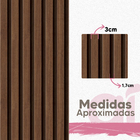 Papel De Parede Ripado Fino Estilo Madeira Cerejeira 3m