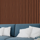 Papel De Parede Ripado Fino Estilo Madeira Cerejeira 6m