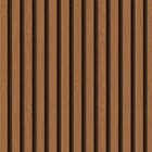 Papel De Parede Ripado Fino Estilo Madeira Pinus Escuro 3m