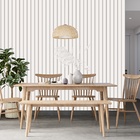 Papel De Parede Ripado Largo Amadeirada Branco Claro 9m