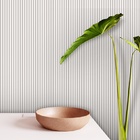 Papel De Parede Ripado Liso De Madeira Branca Auto 9m