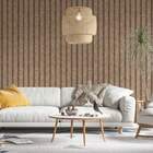 Papel De Parede Ripado Madeira Compensada-60x300cm