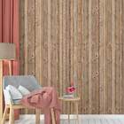 Papel De Parede Ripado Madeira Demolição-60x300cm