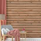 Papel De Parede Ripado Madeira Pallet Horizontal-60x300cm