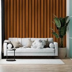 Papel De Parede Ripado Madeira Tunísia 10 Metros