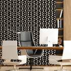 Papel De Parede Ripado Preto E Branco Xadrez-60x300cm