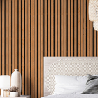 Papel De Parede Ripas De Madeira Natural Vinilico Sala 12m