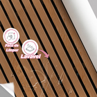 Papel De Parede Ripas De Madeira Natural Vinilico Sala 15m