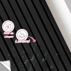 Papel De Parede Ripas De Madeira Preto Adesivo Lavável Fácil