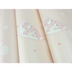 Papel De Parede - Rosa Com Desenhos Infantis - Rolo Com 10m X