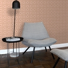 Papel De Parede Rosa Estampado Ladrilho Geométrico Quarto 4m²