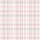 Papel De Parede Rosa Importado Xadrez Quarto Meninas 4m²