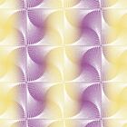 Papel De Parede Roxo E Amarelo Lavável Texturizado  14m²