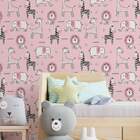 Papel De Parede Safari Rosa-60x300cm