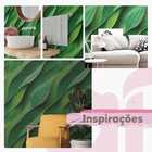 Papel De Parede Selva Ton De Verde 3d Efeito Ondulado 3m