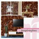 Papel De Parede Selvagem Folhas Marrom Amazônia 6m