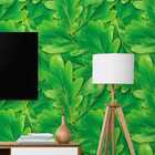 Papel De Parede Selvagem Folhas Verdes Amazônia 12m