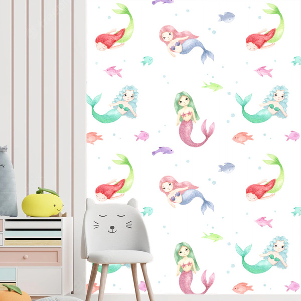 Papel De Parede Sereia De 0 60 X 3 00