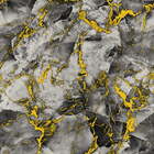 Papel De Parede Seven Marmorizado Dourado E Preto