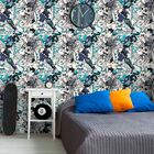 Papel De Parede Skateboard Grafite - 0 50 X 3 00 Metros