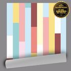 Papel De Parede Tábuas Coloridas - 0 50 X 2 50 Metros