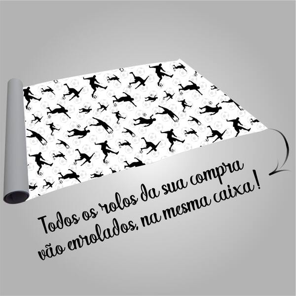 Papel De Parede Teen Futebol 25 Tamanho:2,60x0,60