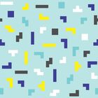 Papel De Parede Tetris Soft - 0 50 X 3 00 Metros