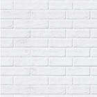 Papel De Parede Tijolinho Branco 3d Autoadesivo Vinílico 1mx4