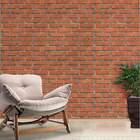 Papel De Parede Tijolo Vermelho 02-60x300cm