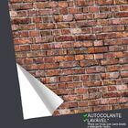 Papel De Parede Tijolos Old Dark - 0 50 X 2 50 Metros