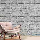 Papel De Parede Tijolos Pintados De Branco-60x300cm