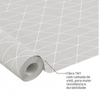 Papel de Parede TNT Gaby Geométrico Cinza Granito 53cmx10m Inspire