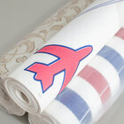 Papel De Parede Tnt Importado Lavável Avião Rosa  K0003 - 0,5