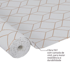 Papel de Parede TNT Myrtle Geo Grey Cinza 53cmx10m