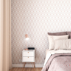 Papel de Parede TNT Myrtle Geo Grey Cinza 53cmx10m