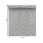 Papel de Parede TNT Nonwoven Liso Cinza Escuro 0,53x10m Muse