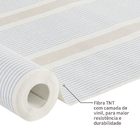 Papel de Parede TNT Oceane Listras Bege e Azul Claro 53cmx10m Inspire