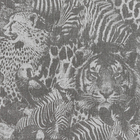 Papel de Parede TNT Safari Cinza Escuro 53cmx10m