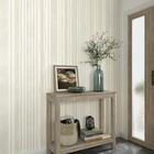 Papel de Parede TNT Vinílico Oceane Listras Bege e Verde Sage 0,53x10m Inspire