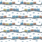 Papel De Parede Trem Infantil Para Sala E Quarto Rolo De 0 60