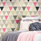 Papel De Parede Triângulo Rosa