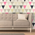 Papel De Parede Triângulo Rosa